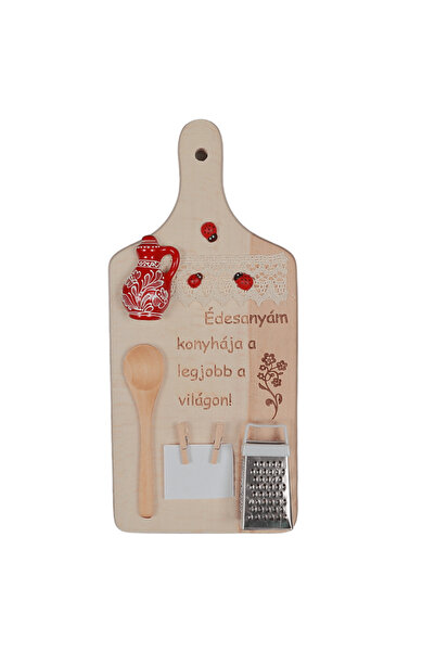 LimArt Tocator decorativ colaj 3D, Edesanyam konyhaja, lemn , 30x13 cm