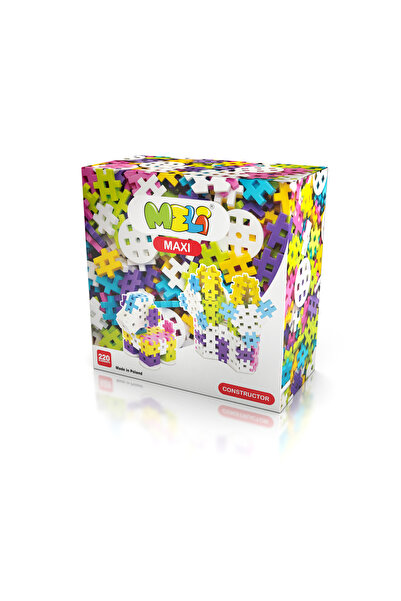 meli Set constructie creativa Maxi, Meli, 220 piese, Plastic, Multicolor