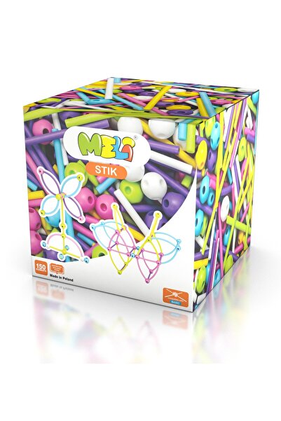 meli Set constructie creativa, Meli, 150 piese, Plastic, Multicolor
