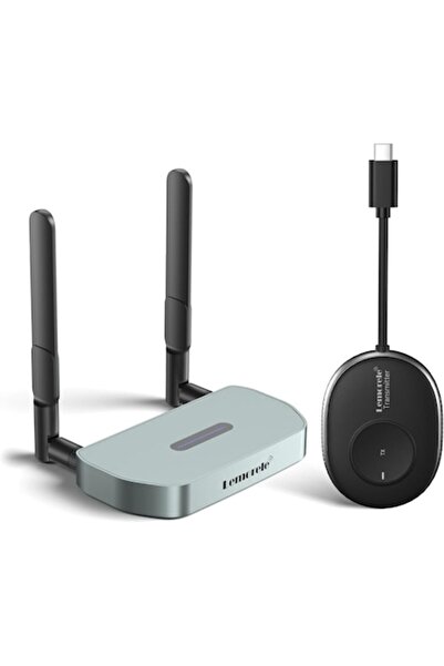 lemorele Ασύρματο κιτ HDMI, μετάδοση βίντεο, συμβατότητα USB-C, 1x RX, 8x TX