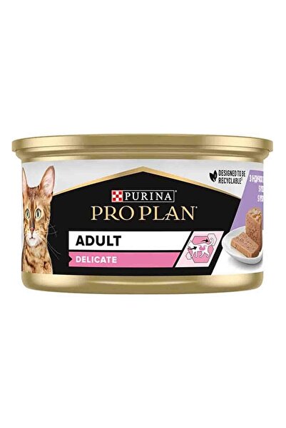 Pro Plan ProPlan Kedi Yaş Maması Delicate Hindili Ezme 85 G