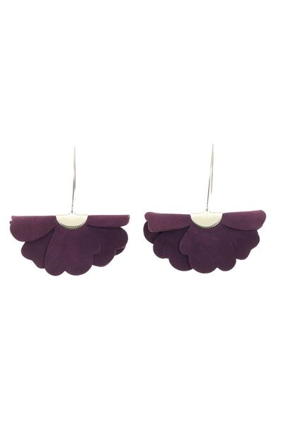 HAIArt Cercei Floare Mica - Plum