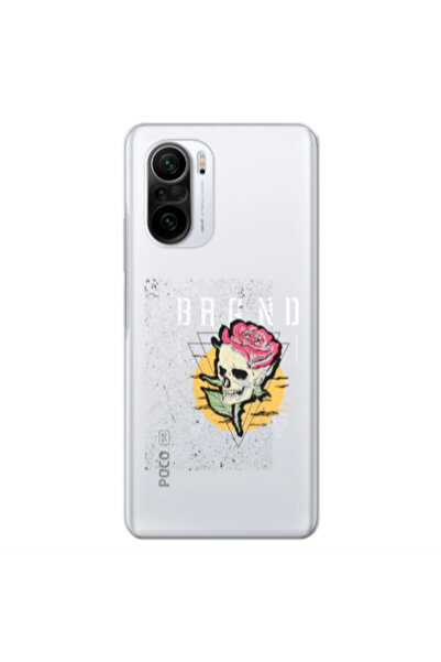 Other Xiaomi Poco F3 Skull Roses Transparent Silicone TPU Θήκη