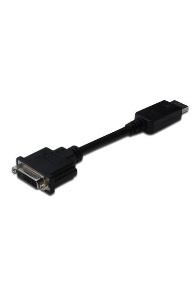 Digitus Assmann DisplayPort to DVI-I Adapter Cable, 15 cm, Black