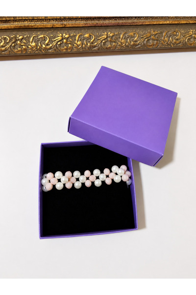 Gizemindünyası Crystal Stone Colorful Pearl Bracelet