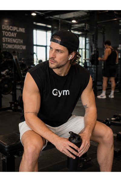 URBANTRENDSTORE Štampana unisex muška pamučna atletska majica bez rukava, vel...