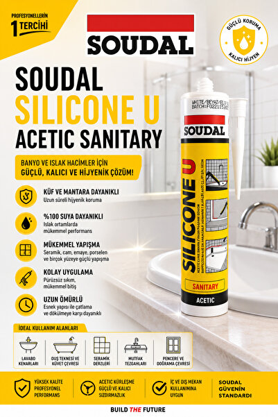 Üstün SOUDAL BEYAZ SLİKON