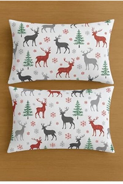 Yıldızan Pazaralanı Store Ezgi Patterned Cotton Pillowcase, 50 X 70 Cm, 2 Pie...
