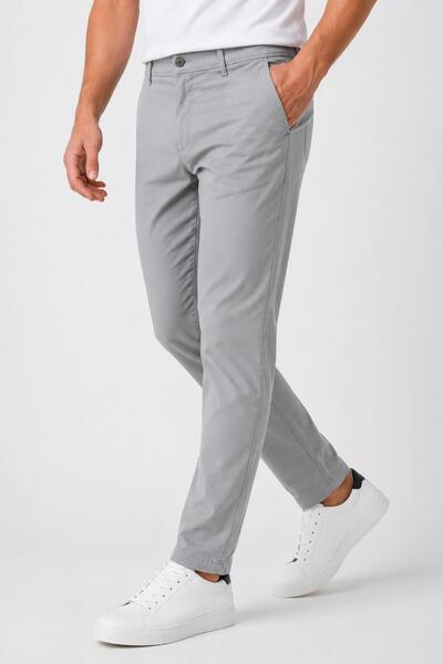 CLASSİCS MEN Ανδρικό λινό παντελόνι chino Remy Boys Comfort 7746
