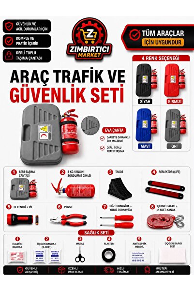 ZIMBIRTICI Trafik ve Lüx İlk Yardım Setli Tüvtürk Onaylı Yeni Mevzuata Uygun ...