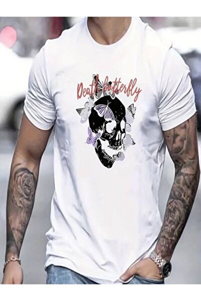 classy moda Πλενόμενο μπλουζάκι Unisex με μινιμαλιστικό γραφικό τύπωμα, φαρδι...
