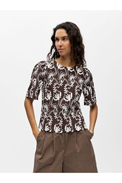 Object Bluse Bestickte