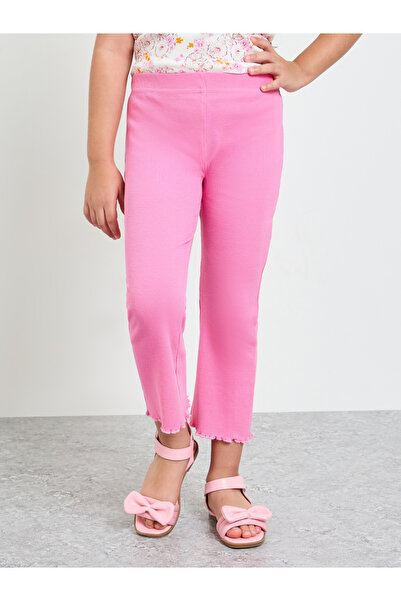 Styli Girls Ribbed Flared Leggings