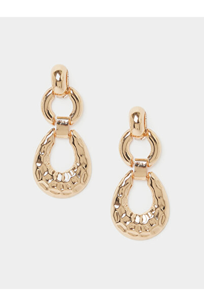 Styli Hammered Teardrop Dangle Earrings