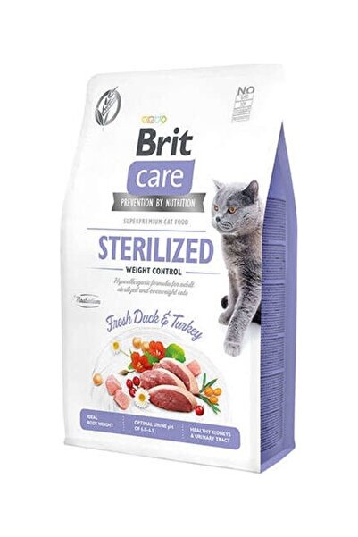 Brit Care Sterilised Ördek ve Hindi Tahılsız Süper Premium Kedi Maması 2 kg K...