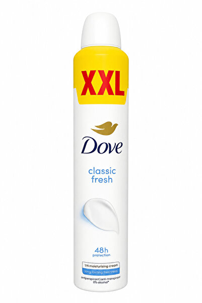 Dove Deodorant Antiperspirant Spray Classic Fresh XXL, 300 ml, Protecție 48h,...