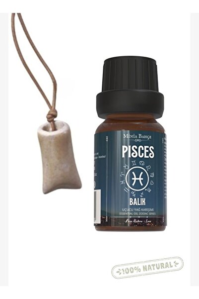 minia bahçe Pisces - Pisces, Essential Oil Mix, 10ml & Fragrance Container Ne...