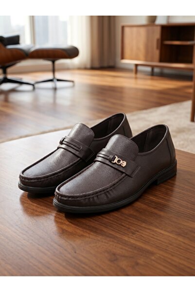 GlobalOne Mart Mens Foldable Soft Formal Loafer Shoes Ergonomic Cushion Insol...