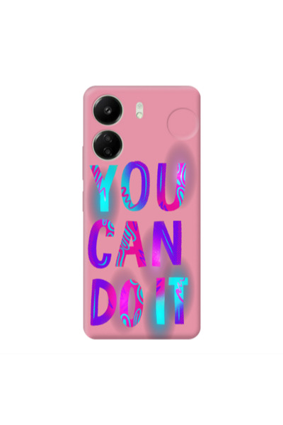 Other Xiaomi Redmi 13C You Can Doit Pink Colored Silicone TPU Θήκη