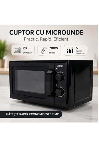 OEM Cuptor Microunde JRH 20L, 700W, 5 Niveluri Putere, Timer 35min, Decongela...