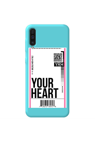 Other Samsung A70 Your Heart YRH Turquoise Colored Silicone TPU Θήκη