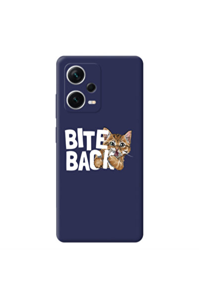 Other Xiaomi Poco X5 bitte back cat Dark blue Colored Silicone TPU Θήκη