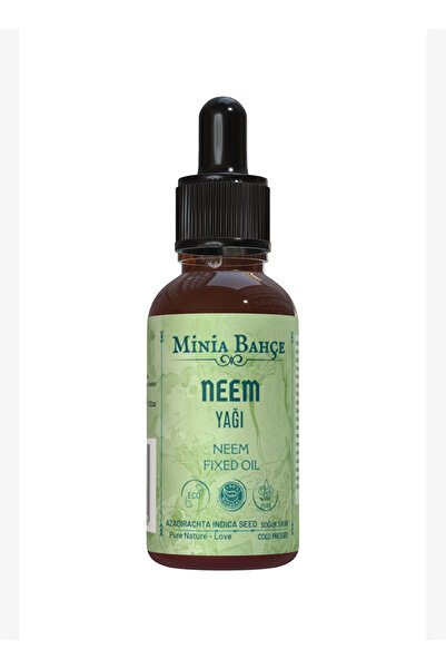 minia bahçe Organic Neem (Rosary Tree) Oil, 30ml 100% Pure