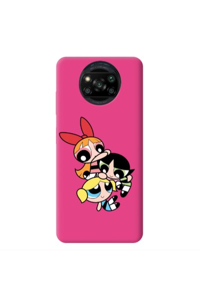 Other Xiaomi Poco X3 /X3 Pro Powerpuff Fuchsia Colored Silicone TPU Θήκη