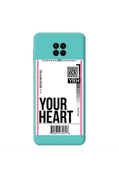 Other Xiaomi Redmi Note 9 Pro Your Heart YRH Turquoise Colored Silicone TPU Θήκη