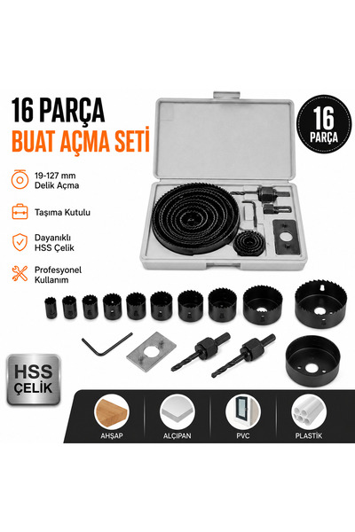 TITEX 16 PARÇA BUAT AÇMA TESTERE SETİ