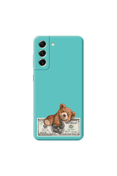 Other Samsung S21 PLUS Money Style Turquoise Colored Silicone TPU Θήκη