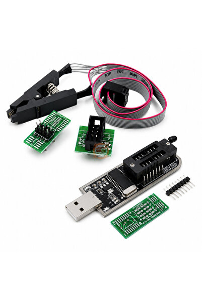 Meon Robotik Otomasyon CH341A Programlayıcı 24/25 Serisi EEPROM Flash BIOS + ...