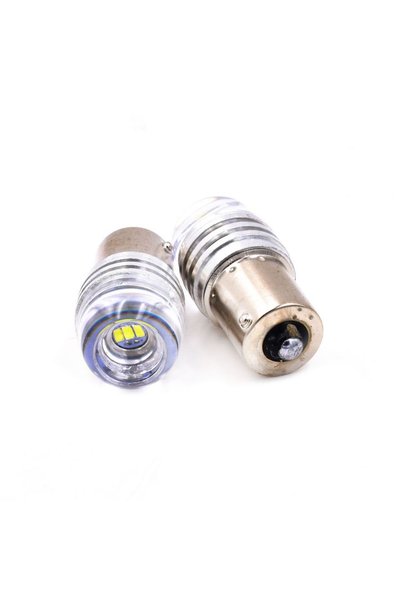 zx Σετ Λάμπες LED 1156 3SMD 12V 6500K 1.5W - Λευκό 2τμχ