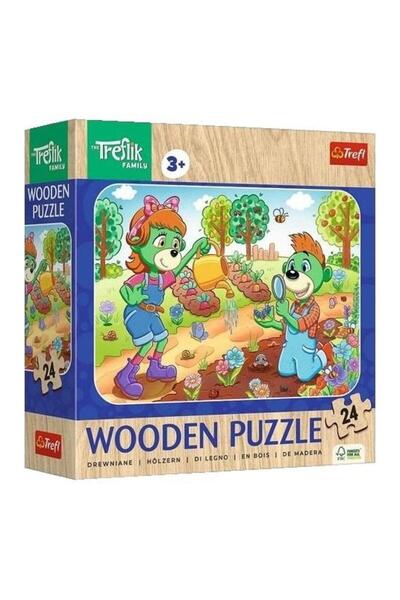 Trefl Puzzle Trefl, din lemn, 24 piese