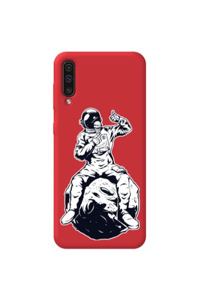 Other Samsung A70 ice cream in space Red Colored Silicone TPU Θήκη