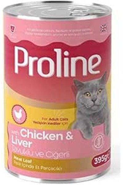 Proline Tavuklu ve Ciğerli Pate Yetişkin Kedi Konservesi 395 Gr