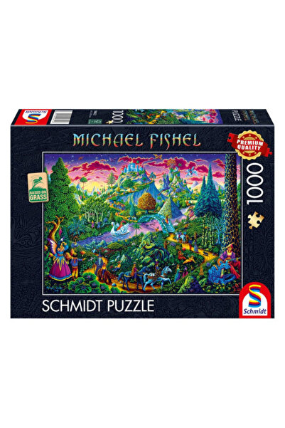 Schmidt puzzle 1000 piese - Lumea fantastică a zânelor, Michael Fischel (58612)