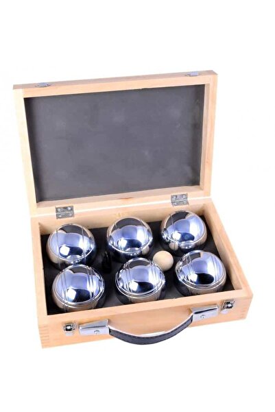 QUINT Set Boule, LONGFIELD GAMES, Metal, 27.79x19.61x8.79cm, Argintiu/Maro, 6...