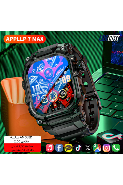 LOKMAT 4g Lte Smart Watches Sim Card Heart Rate Sleep Monitoring Full Touch S...