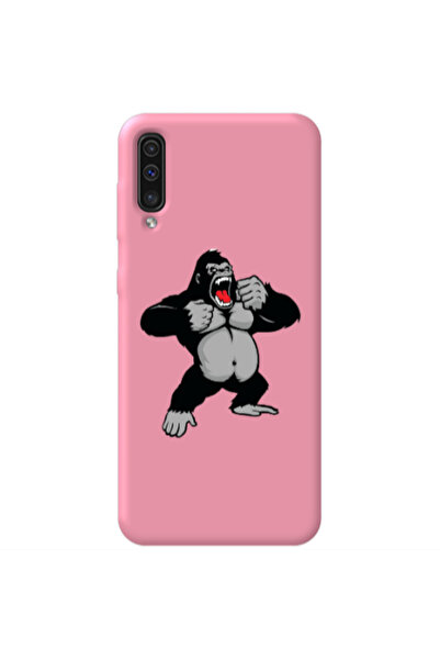 Other Samsung A70 Angry Gorilla2 Pink Colored Silicone TPU Θήκη