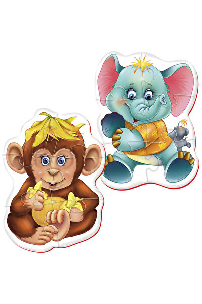 Roter Kafer Puzzle Bebe Maimutica-Elefantel RK1101-03