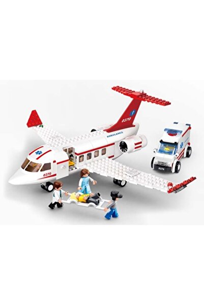 MC Micostore Joc de constructie Avion ambulanta, pvc, Sluban M38-B0370, 335 p...