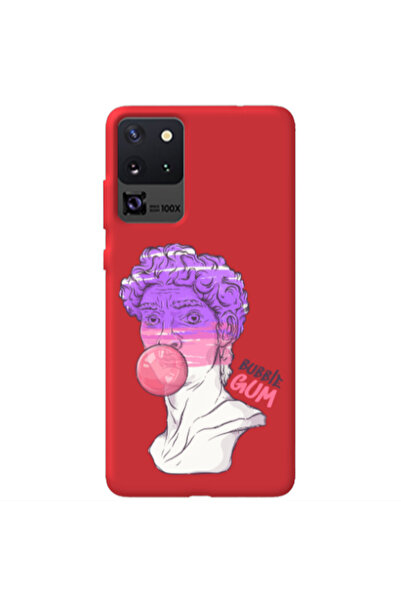 Other Samsung S20 Ultra Pin Bubble Red Colored Silicone TPU Θήκη