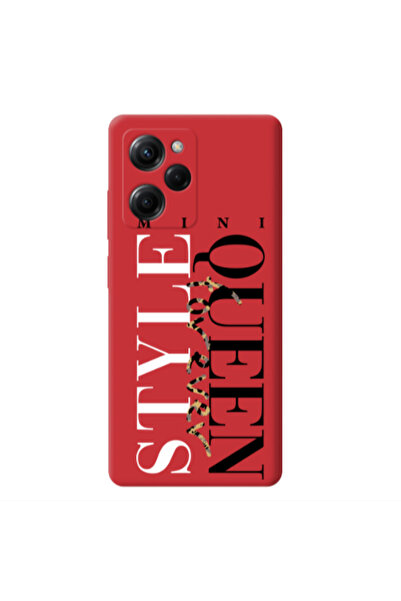 Other Xiaomi Poco X5 Pro Mini Quen Forever Red Colored Silicone TPU Θήκη