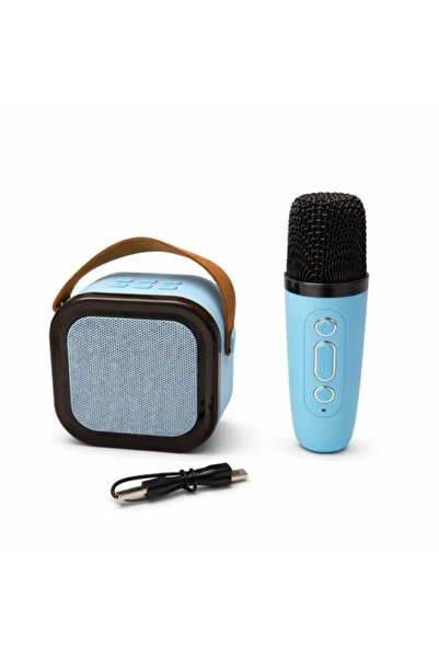 Deliny Set karaoke portabil cu microfon wireless și boxă Bluetooth, model K 1...