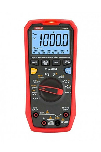 unı-t Unit UT61E+ 1000V True RMS Dijital Multimetre Ölçü Aleti