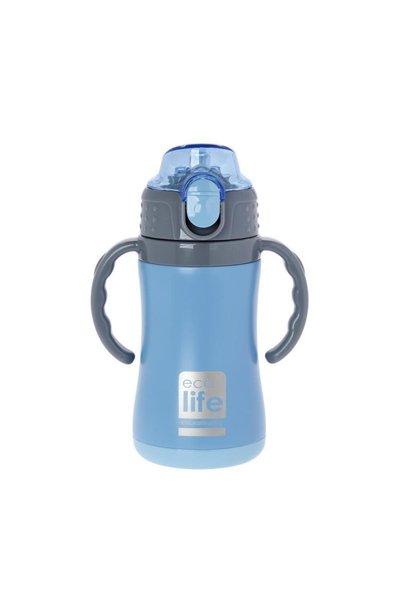 Ecolife ΜΕΤΑΛΛΙΚΟ ΘΕΡΜΟΣ ΠΑΙΔΙΚΟ 300ml-ΜΠΛΕ