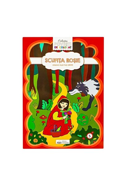 MC Micostore Carte de colorat A4, cu poveste, Scufita rosie, ISBN 823-7