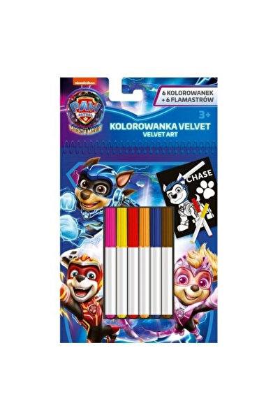 OEM ST MAJEWSKI set de colorat din catifea cu carioci 12 bucăți Paw Patrol