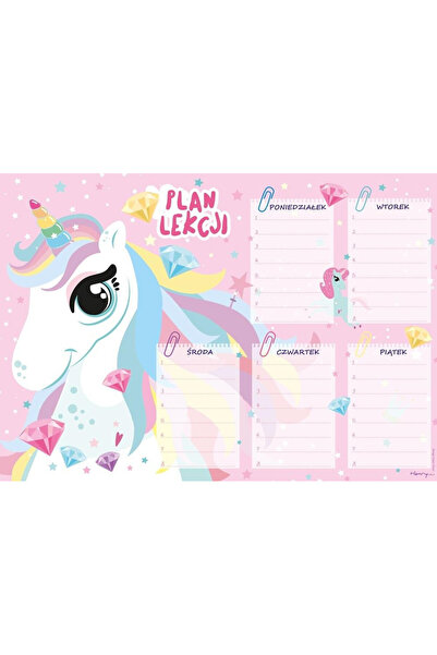 OEM Plan de lectură A5 "Unicorn" cu tabla numerice – Henry